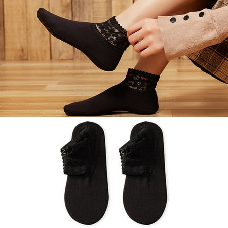 Anti-Slip Lace Socks With Fleece Winter Warm Soft Plush Fleece Socks Floor Sleeps Socks for Women
Anti-Slip Lace Socks With Fleece Winter Warm Soft Plush Fleece Socks Floor Sleeps Socks for Women