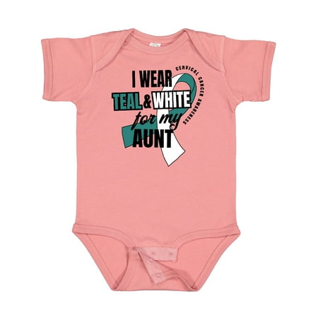 Inktastic I Wear Teal and White for My Aunt Cervical Cancer Awareness Gift Baby Boy or Baby Girl Bodysuit
Inktastic I Wear Teal and White for My Aunt Cervical Cancer Awareness Gift Baby Boy or Baby Girl Bodysuit