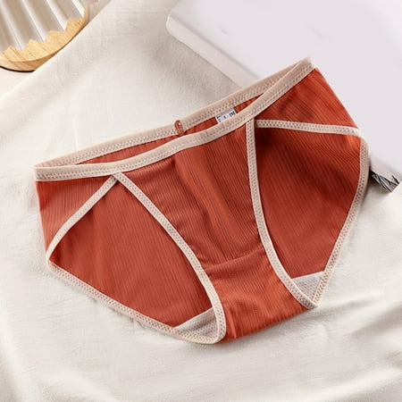 Briefs For Women Knickers Womens Contrast Color Simple Low Waist Briefs Panties Red M 3pcs
Briefs For Women Knickers Womens Contrast Color Simple Low Waist Briefs Panties Red M 3pcs