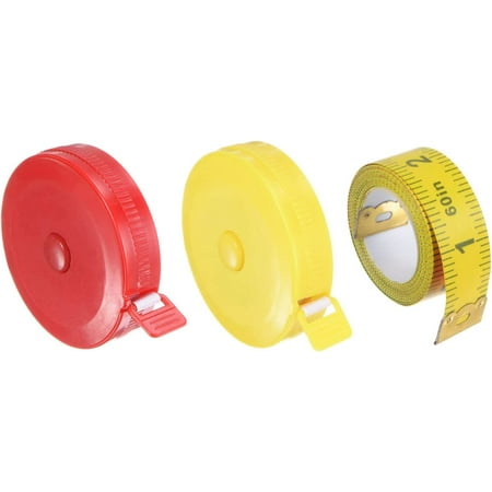3pcs Soft Tape Measure Set 150cm/60 Retractable Measuring Ruler with 150cm/60 Multicolor Soft Ruler for Body Cloth Sewing Bright Red Yellow
3pcs Soft Tape Measure Set 150cm/60 Retractable Measuring Ruler with 150cm/60 Multicolor Soft Ruler for Body Cloth Sewing Bright Red Yellow