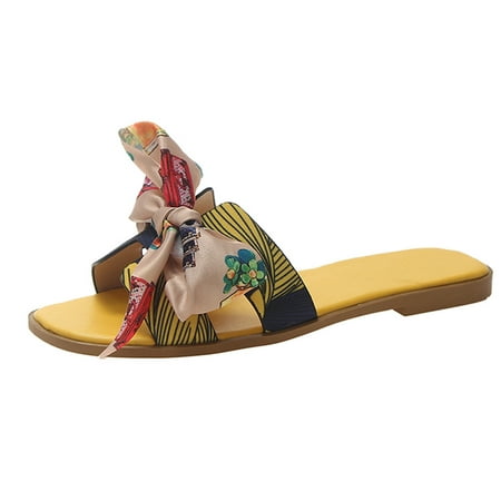 iOPQO Women s sandals Women Bow Summer Slipper Indoor Outdoor Flip-flops Beach Shoes Female Slippers Flat Sandals Yellow 36
iOPQO Women s sandals Women Bow Summer Slipper Indoor Outdoor Flip-flops Beach Shoes Female Slippers Flat Sandals Yellow 36