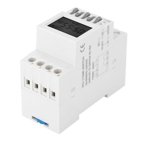 Timer Switch LCD Display Guide Rail Installation Timer Controller Smart Rail For School Bell Factory Bell Control Fixed Reminder Place
Timer Switch LCD Display Guide Rail Installation Timer Controller Smart Rail For School Bell Factory Bell Control Fixed Reminder Place