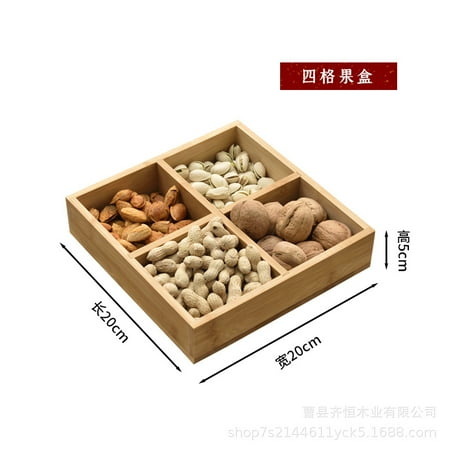 FRCOLOR Divided Serving Case Dried Fruit Container 4-compartment Snack Candy Case
FRCOLOR Divided Serving Case Dried Fruit Container 4-compartment Snack Candy Case