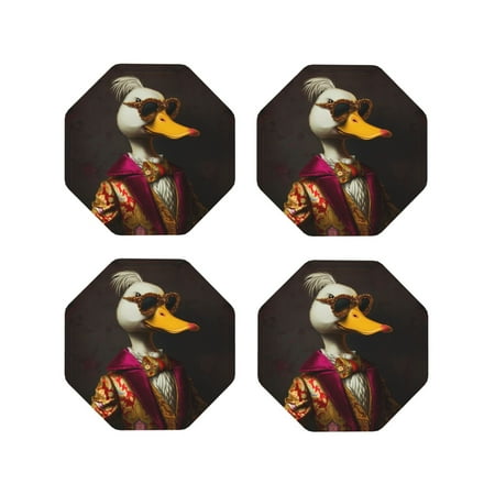 Drink Coasters Set of 4 Noble Style Duck Leather Coasters for Coffee Table Protector Heat Resistant Cute Coasters for Home Decor Housewarming Gifts Bar Kitchen 4 Inch Octagon
Drink Coasters Set of 4 Noble Style Duck Leather Coasters for Coffee Table Protector Heat Resistant Cute Coasters for Home Decor Housewarming Gifts Bar Kitchen 4 Inch Octagon
