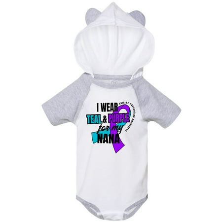 Inktastic Suicide Prevention I Wear Teal and Purple for My Nana Gift Baby Boy or Baby Girl Bodysuit
Inktastic Suicide Prevention I Wear Teal and Purple for My Nana Gift Baby Boy or Baby Girl Bodysuit