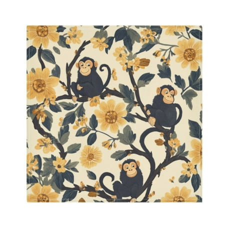 Napkin Satin Napkin 20*20Inchx1 Kitchen Towel Dinner Plate Towel Decorative Towel Napkin Tea Towel Suitable For Kitchen Table Lovely Monkeys and Flowers
Napkin Satin Napkin 20*20Inchx1 Kitchen Towel Dinner Plate Towel Decorative Towel Napkin Tea Towel Suitable For Kitchen Table Lovely Monkeys and Flowers