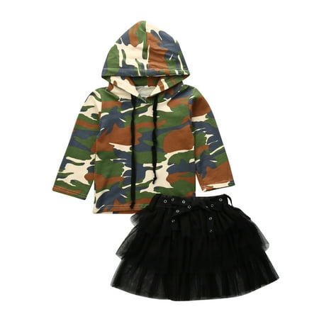 Sunisery Toddler Baby Girls Camouflage Hoodie Long Sleeve Pullover Sweatsuit Tutu Tulle Skirt Dress Clothes
Sunisery Toddler Baby Girls Camouflage Hoodie Long Sleeve Pullover Sweatsuit Tutu Tulle Skirt Dress Clothes