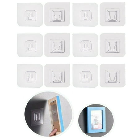 Visland 12PCS Double Sided Adhesive Wall Utility Hooks Waterproof Strong Hanger Clear Wall Storage Holder Self-Adhesive Hooks for Bathroom Kitchen No Punching Wall Harmless
Visland 12PCS Double Sided Adhesive Wall Utility Hooks Waterproof Strong Hanger Clear Wall Storage Holder Self-Adhesive Hooks for Bathroom Kitchen No Punching Wall Harmless