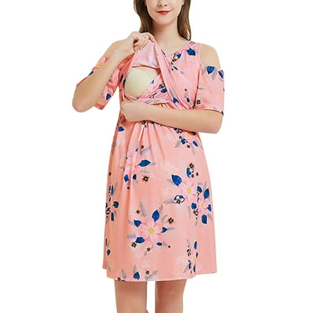 Tangnade Maternity Breastfeeding Women Short Dress Floral Summer Print Sleeve Maternity dress Maternity dress
Tangnade Maternity Breastfeeding Women Short Dress Floral Summer Print Sleeve Maternity dress Maternity dress