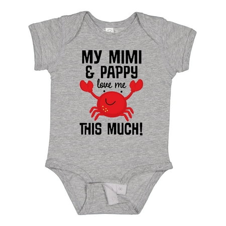 Inktastic Mimi and Pappy Love Me Gift Baby Boy or Baby Girl Bodysuit