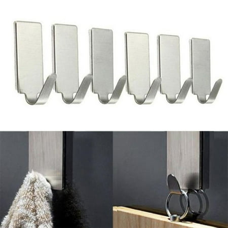 PhoneSoap Stainless Self Kitchen Holder Adhesive Door Steel Hanger Home 6PCS Wall Hook Housekeeping & Organizers Silver
PhoneSoap Stainless Self Kitchen Holder Adhesive Door Steel Hanger Home 6PCS Wall Hook Housekeeping & Organizers Silver