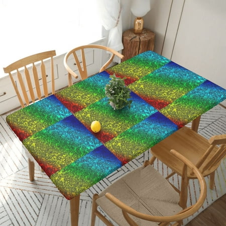 Home Deluxe Tablecloth Rainbow-Water- Waterproof Elastic Rim Edged Table Cover- For Christmas Parties And Picnics 5ft
Home Deluxe Tablecloth Rainbow-Water- Waterproof Elastic Rim Edged Table Cover- For Christmas Parties And Picnics 5ft