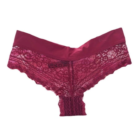 HEVIRGO Women Sexy Solid Color Low Waist Hollow-Out Lace Underpants T-Back Briefs Panties
HEVIRGO Women Sexy Solid Color Low Waist Hollow-Out Lace Underpants T-Back Briefs Panties