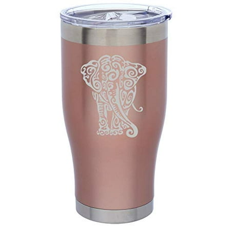 Rose Gold Double Wall Vacuum Insulated Stainless Steel Tumbler Travel Mug Tribal Elephant (24 oz)
Rose Gold Double Wall Vacuum Insulated Stainless Steel Tumbler Travel Mug Tribal Elephant (24 oz)