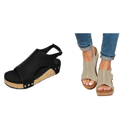 DBYLXMN Women Summer Solid Hook Loop Casual Open Toe Wedges Comfortable Beach Shoes Sandals Women Thong Sandals Tie up Sandals for Women Flat Womens Summer Shoes And Sandals Women Summer Sandals with
DBYLXMN Women Summer Solid Hook Loop Casual Open Toe Wedges Comfortable Beach Shoes Sandals Women Thong Sandals Tie up Sandals for Women Flat Womens Summer Shoes And Sandals Women Summer Sandals with