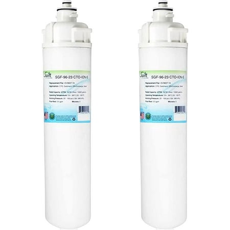 Swift Green Filters SGF-96-23 CTO-ION-S Compatible Commercial Water Filter for EV9607-10 (2 Pack) Made in USA
Swift Green Filters SGF-96-23 CTO-ION-S Compatible Commercial Water Filter for EV9607-10 (2 Pack) Made in USA