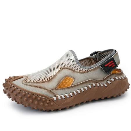 Lopsie Leather Sandals for Men New Summer Breathable Trend Outdoor Handmade Large Beach Shoes Hollow Mesh Sandals
Lopsie Leather Sandals for Men New Summer Breathable Trend Outdoor Handmade Large Beach Shoes Hollow Mesh Sandals