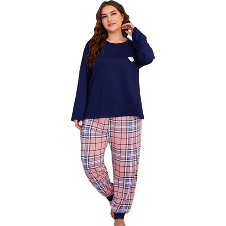 Women s Pajama Set Plus Size Long Sleeve Shirt and Pajama Pants Sleepwear Set
Women s Pajama Set Plus Size Long Sleeve Shirt and Pajama Pants Sleepwear Set