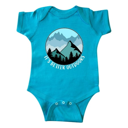 Inktastic It s Better Outdoors Mountains in Blue Gift Baby Boy or Baby Girl Bodysuit
Inktastic It s Better Outdoors Mountains in Blue Gift Baby Boy or Baby Girl Bodysuit