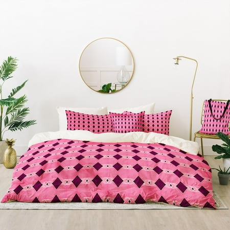 Amy Sia Mini Triangle Art Deco Duvet Set by Deny Designs