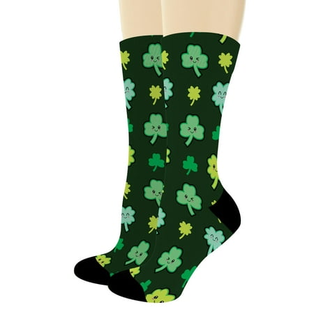 ThisWear St Patricks Day Accessories Cute Clover Kawaii Shamrocks Socks Irish Socks 1-Pair Novelty Crew Socks
ThisWear St Patricks Day Accessories Cute Clover Kawaii Shamrocks Socks Irish Socks 1-Pair Novelty Crew Socks