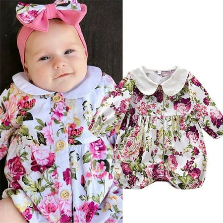 Newborn Baby Girls Floral Sleeve Jumpsuit Romper Crawling Suit Bodysuit Outfits
Newborn Baby Girls Floral Sleeve Jumpsuit Romper Crawling Suit Bodysuit Outfits