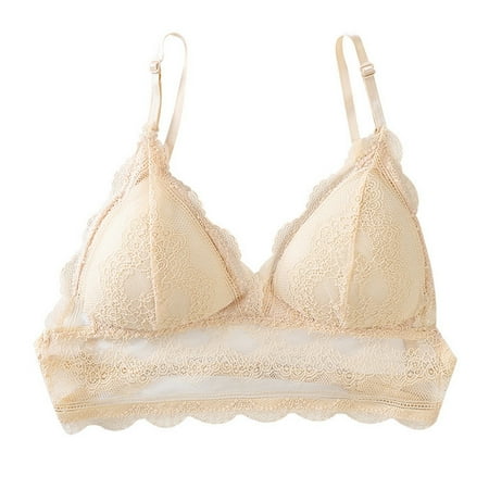 Booker Women s Bandeau Bra Summer New Lace Wrap Bra With Large Open Back And Single Button Back Bras