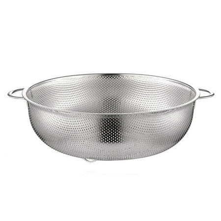 Stainless Steel Drain Basket Rice Sieve Fruit and Vegetable Basket Multi-purpose Drain Basket for Home Kitchen (Silver Outer Dia
Stainless Steel Drain Basket Rice Sieve Fruit and Vegetable Basket Multi-purpose Drain Basket for Home Kitchen (Silver Outer Dia
