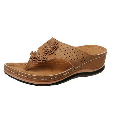 Sandals Women Dressy Summer Open Toe Big Size Flat Flip Flops for Dresses Jeans Skirts Short Pants 43 Dark Brown
Sandals Women Dressy Summer Open Toe Big Size Flat Flip Flops for Dresses Jeans Skirts Short Pants 43 Dark Brown