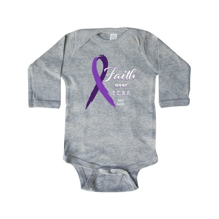 Inktastic Faith Over Fear Epilepsy Awareness with Purple Ribbon Gift Baby Boy or Baby Girl Long Sleeve Bodysuit
Inktastic Faith Over Fear Epilepsy Awareness with Purple Ribbon Gift Baby Boy or Baby Girl Long Sleeve Bodysuit