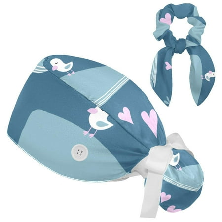 Working Cap with Buttons and Sweatband Scrub Hat Bouffant Caps with Scrunchie Whale Tie Back Hats
Working Cap with Buttons and Sweatband Scrub Hat Bouffant Caps with Scrunchie Whale Tie Back Hats