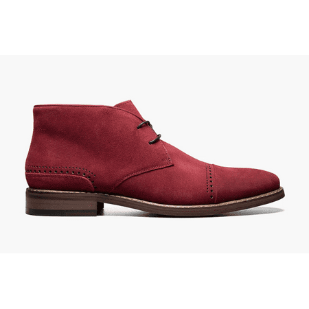 Men s Stacy Adams Avery Burgundy Cap Toe Lace Boot (25198 601) - 10