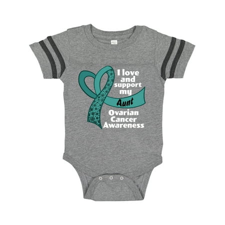 Inktastic I Love and Support My Aunt Ovarian Cancer Teal Ribbon Heart Gift Baby Boy or Baby Girl Bodysuit
Inktastic I Love and Support My Aunt Ovarian Cancer Teal Ribbon Heart Gift Baby Boy or Baby Girl Bodysuit