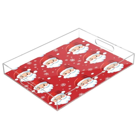 Acrylic Tray 15.7*11.8*1.9 Inch Transparent Tray Food Tray Tea Cup Tray Serving Trays Cosmetics Storage Kitchen Table Bathroom Sundry Storage Red Santa Face
Acrylic Tray 15.7*11.8*1.9 Inch Transparent Tray Food Tray Tea Cup Tray Serving Trays Cosmetics Storage Kitchen Table Bathroom Sundry Storage Red Santa Face