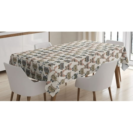 Cat Tablecloth Hipster Nerd Characters with Vintage Sunglasses Intelligent Feline Serious Expressions Rectangular Table Cover for Dining Room Kitchen 60 X 90 Inches Multicolor by Ambesonne
Cat Tablecloth Hipster Nerd Characters with Vintage Sunglasses Intelligent Feline Serious Expressions Rectangular Table Cover for Dining Room Kitchen 60 X 90 Inches Multicolor by Ambesonne