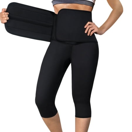 Junlan Sauna Yoga Pant for Women Capris Tummy Control Sweat Legging with Waist Trainer Belt Hot Sweat Pants(Black M)
Junlan Sauna Yoga Pant for Women Capris Tummy Control Sweat Legging with Waist Trainer Belt Hot Sweat Pants(Black M)