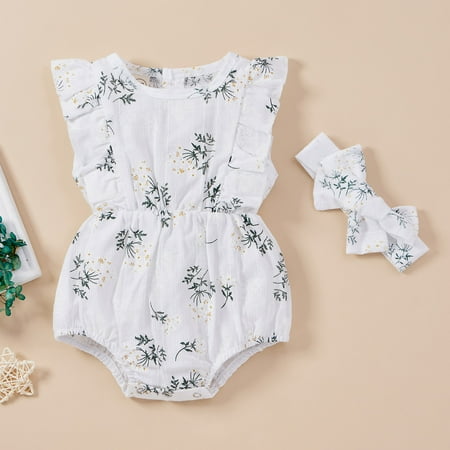 Hunpta Sleeveless Infant Baby Ruffles Bodysuit+Headbands Floral Girls Printed Romper Girls Romper&Jumpsuit
Hunpta Sleeveless Infant Baby Ruffles Bodysuit+Headbands Floral Girls Printed Romper Girls Romper&Jumpsuit