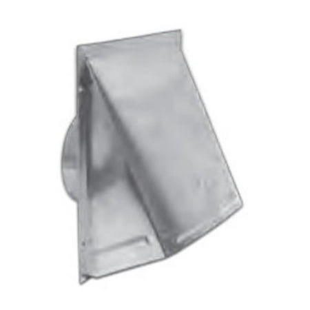 Damper Spring Controlled 6 in. Aluminum Wall Cap - Screen