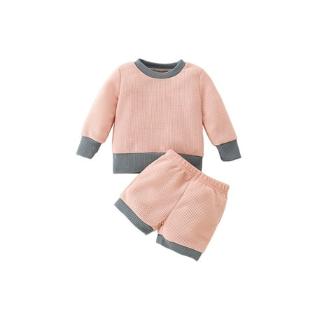 Autumn Winter Baby Girls Clothes Sets 2pcs Color Patchwork Long Sleeve Pullover Sweatshirt Tops Shorts
Autumn Winter Baby Girls Clothes Sets 2pcs Color Patchwork Long Sleeve Pullover Sweatshirt Tops Shorts