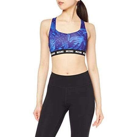 Mizuno 32MJ0D66 Women s Training Wear Graphic Sports Bra Blue L