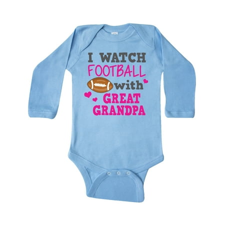 Inktastic I Watch Football with My Great Grandpa Gift Baby Girl Long Sleeve Bodysuit
Inktastic I Watch Football with My Great Grandpa Gift Baby Girl Long Sleeve Bodysuit