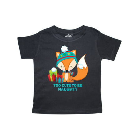 

Inktastic Too Cute Naughty Fox Gift Toddler Boy or Toddler Girl T-Shirt