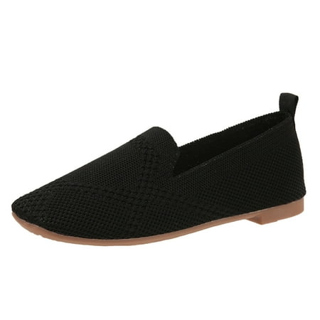 GNEIKDEING Ladies Square Toe Knit Hollow Out Breathable Flat Soft Sole Casual Shoes Gift on Clearance
GNEIKDEING Ladies Square Toe Knit Hollow Out Breathable Flat Soft Sole Casual Shoes Gift on Clearance