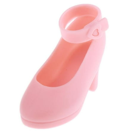 1/4 BJD Dolls Shoes For Night Lolita Ankle Belt High Heels Accessory Pink