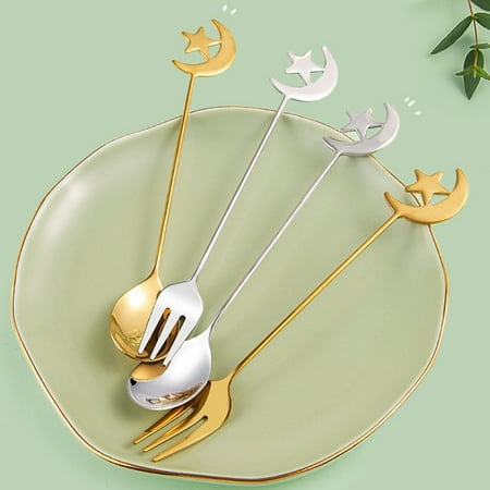 SunSunrise Glossy Moon Shape Dessert Spoon Stylish Festive Touch Stainless Steel Stirring Spoon for Party
SunSunrise Glossy Moon Shape Dessert Spoon Stylish Festive Touch Stainless Steel Stirring Spoon for Party