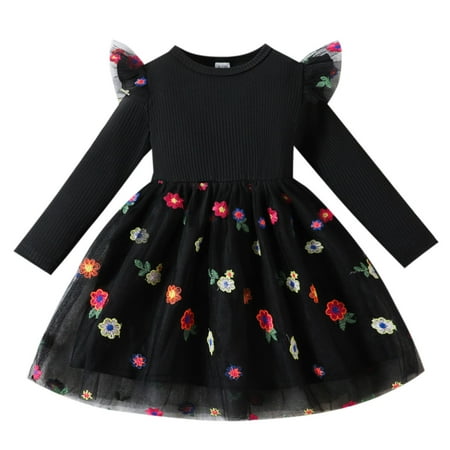 Toddler Girls Ribbed Long Sleeve Floral Embroider Tulle Dress Clothes Tie Flower Girl Dress Kids Fall Dress Dresses for Girls Long Girls Ballet Dress First Birthday Dress Girl Tween Knit Dresses Girls
Toddler Girls Ribbed Long Sleeve Floral Embroider Tulle Dress Clothes Tie Flower Girl Dress Kids Fall Dress Dresses for Girls Long Girls Ballet Dress First Birthday Dress Girl Tween Knit Dresses Girls