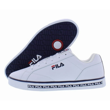 Fila Original Court Leather Mens Shoes Size 10, Color: White/Navy/Red