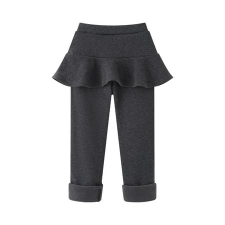 Monfince Toddler Girls Footless Leggings with Ruffle Tutu Skirt Fleece Lined Warm Thick Pantskirt Pants Tights Gray 140cm/4.6ft
Monfince Toddler Girls Footless Leggings with Ruffle Tutu Skirt Fleece Lined Warm Thick Pantskirt Pants Tights Gray 140cm/4.6ft