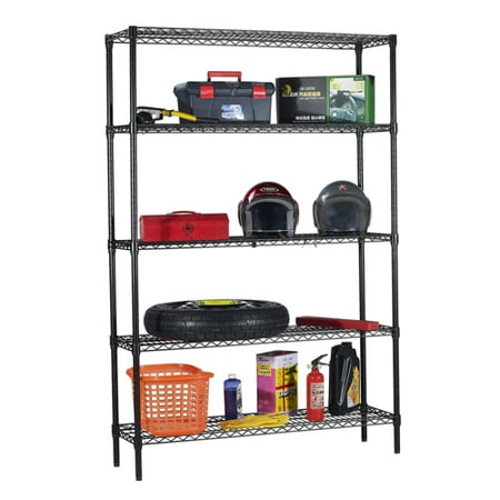 Ktaxon Adjustable Wire Shelving 5-Tier NSF Metal Kitchen Garage Storage Rack 42 L x 18 W x 71 H Capacity for 2200 lbs
Ktaxon Adjustable Wire Shelving 5-Tier NSF Metal Kitchen Garage Storage Rack 42 L x 18 W x 71 H Capacity for 2200 lbs