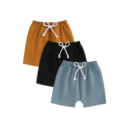 Qtinghua 3Pcs Pack Infant Toddler Baby Boy Summer Drawstring Shorts Casual Solid Color Jogger Shorts Active Sports Shorts
Qtinghua 3Pcs Pack Infant Toddler Baby Boy Summer Drawstring Shorts Casual Solid Color Jogger Shorts Active Sports Shorts